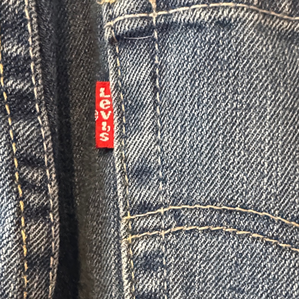 Levi Strauss 505 Boys Jeans 18 Husky 36x29 Straight Leg Blue Like New - Picture 6 of 11
